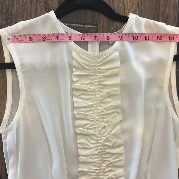 NWT Sandro Paris Cream Black Sleeveless Dress Size S - Picture 4 of 10